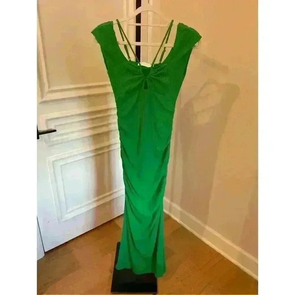 New Jonathan  Simkhai Meryl Midi Dress in Green, Size S Retails $275 - Picture 3 of 4